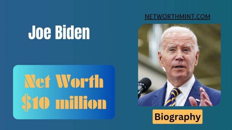 Joe Biden Net Worth, Family & Bio